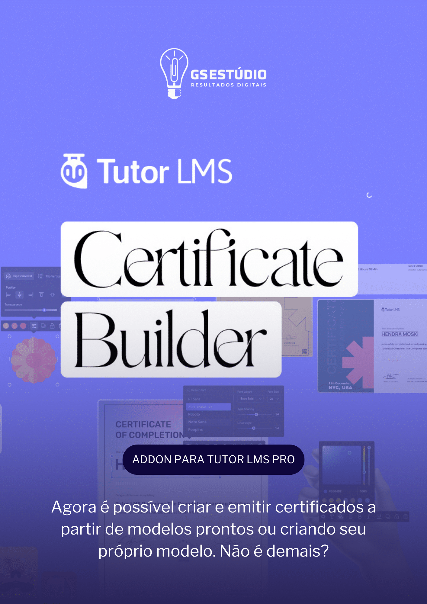 Tutor LMS Certificate Builder